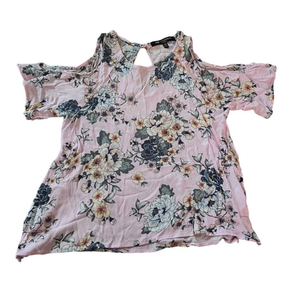 One Clothing XS Floral Light Purple Blouse